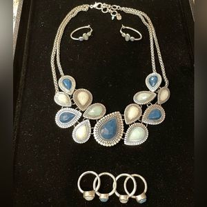 Lucky Brand Blue Stone Jewelry Set